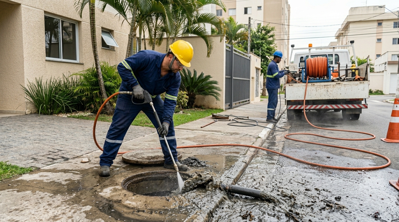 Hidrojateamento Industrial no Roxo Verde, Montes Claros‑MG